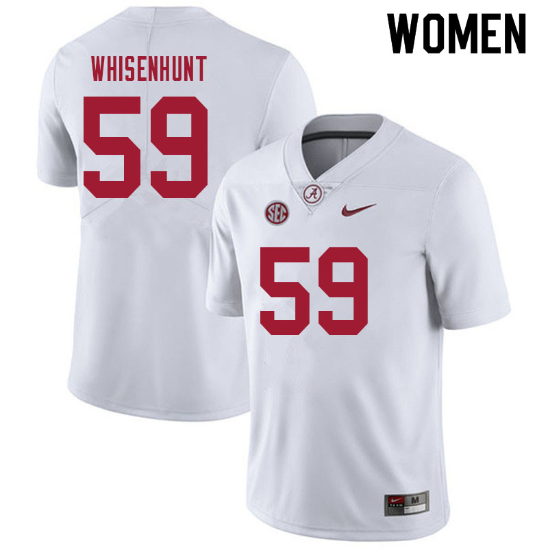 Alabama Crimson Tide Women's Bennett Whisenhunt #59 White NCAA Nike Authentic Stitched 2021 College Football Jersey DS16J40JN